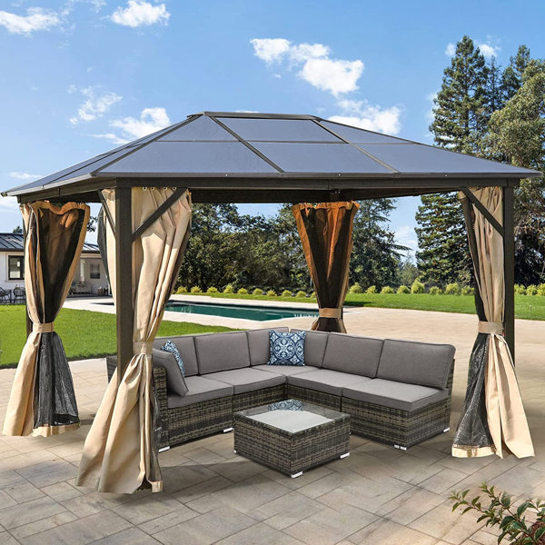 Visit NUCA Kitchen & Bath Store 10X12 Ft Hardtop Gazebo Aluminum